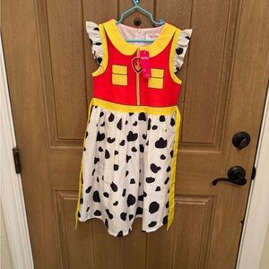 Kids Cowgirl Costume Dress - Red, Yellow, White